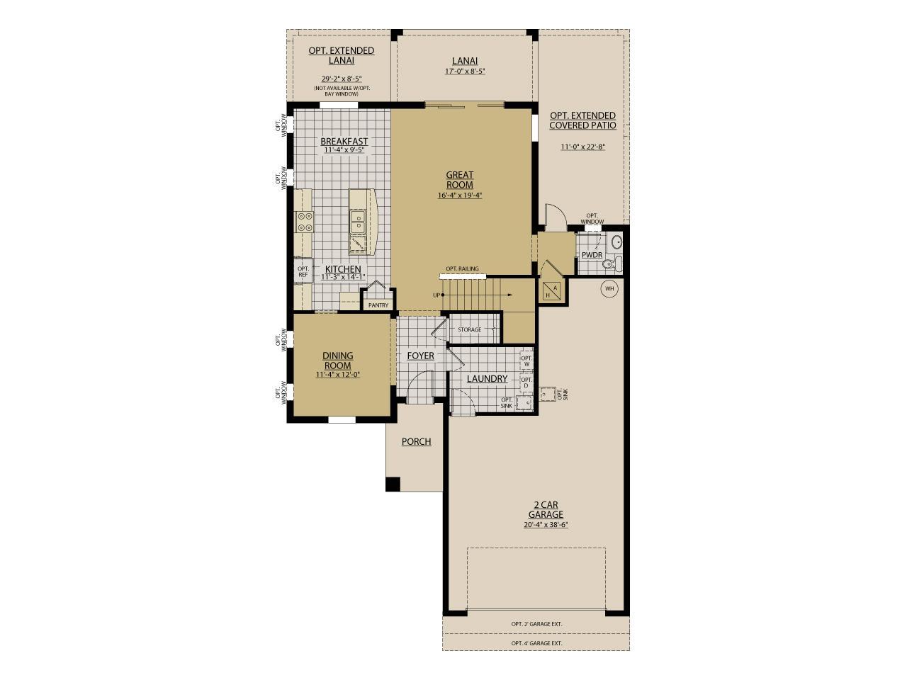 Seaside New Home Floor Plan William Ryan Homes
