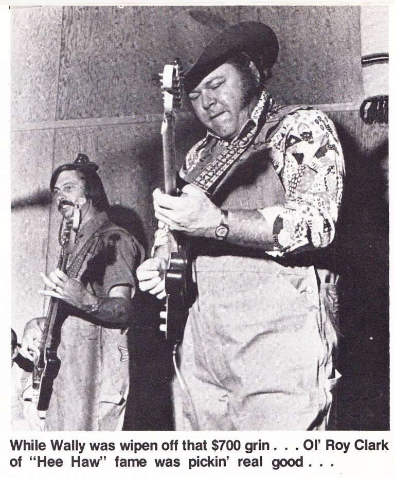Roy Clark 73 Classic Roy Clark performs at the 1973 BASS Masters Classic on Clarks Hill Reservoir. Photo Bassmaster Magazine.