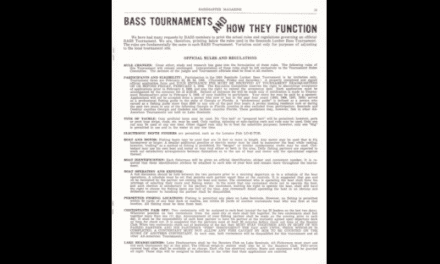 1968 B.A.S.S. Tournament Rules