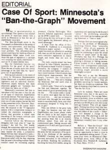 Ban the Graph Part 1. Bass Master Magazine Jul/Aug issue 1975.