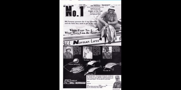 Bill Norman Lures Number 1 in 1976