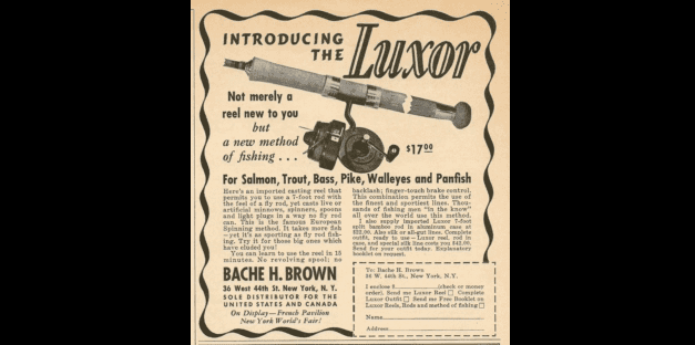 A Historic Reel — The Dawn of Spinning in America