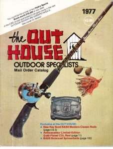 The Cover of Ray Scott’s 1977 “the Out House” outdoor mail-order catalog.