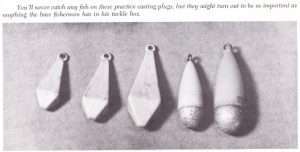 To this day Fagerstrom believes every serious angler should have an assortment of practice weights to practice with. Photo Anita Fagerstrom, “Catch More Bass,” by Stan Fagerstrom with permission.