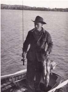 Jason Lucas holds a limit of Lake Minnetonka smallmouths ca 1940s. From the book, “Lucas on Bass Fishing,” second edition 1947, Dodd, Mead and Company (out of print).