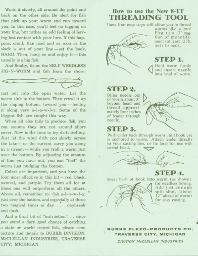 Burke The Plastic Worm Primer Pages 5 and 6.