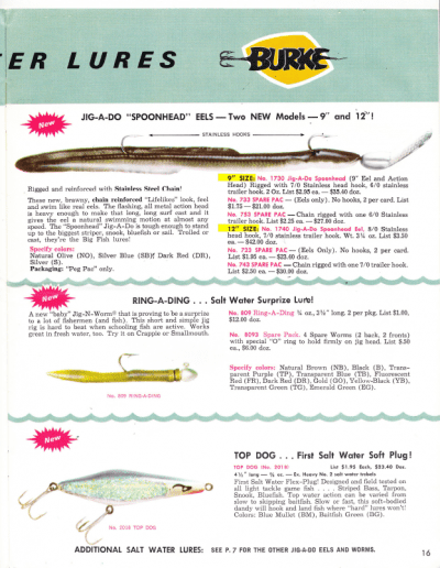 Burke Catalog 1968 page 16