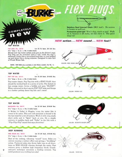 Burke Catalog 1968 page 9