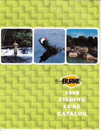 1968 Burke Flex-O Fishing Lure Catalog Cover.