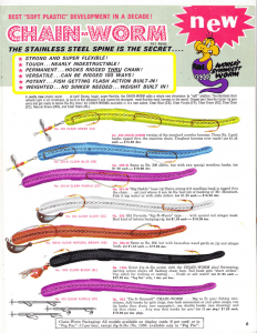 The Burke Flex-O Chain Worm, new for 1968.