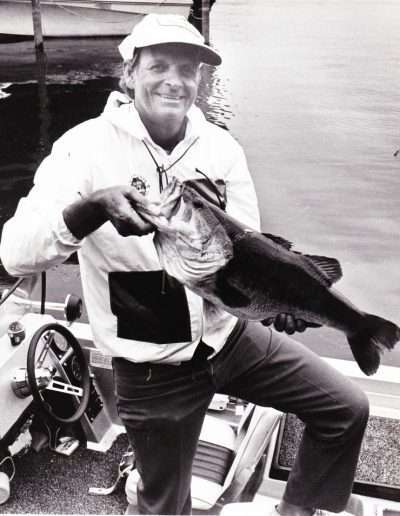 Photo Ancienne Pêche - Quatre Achigans (largemouth Bass) - 1969