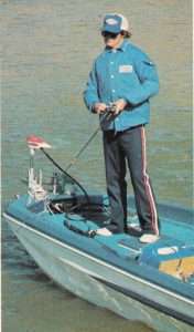 Rick Clunn would smash the fish on the second day of Classic VI and win his first of four Bass Masters Classics. Photo February 1977 issue of Bassmaster Magazine.
