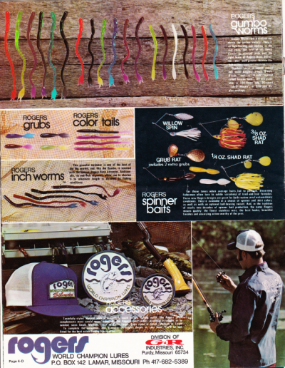 Rogers Lures Catalog 1974 Page 7