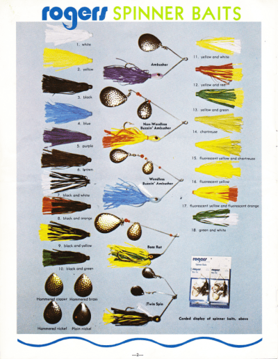 Rogers Lures Catalog 1974 Page 1