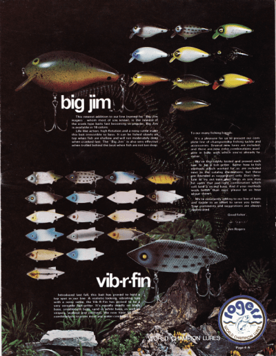 Rogers Lures Catalog 1974 Page 4