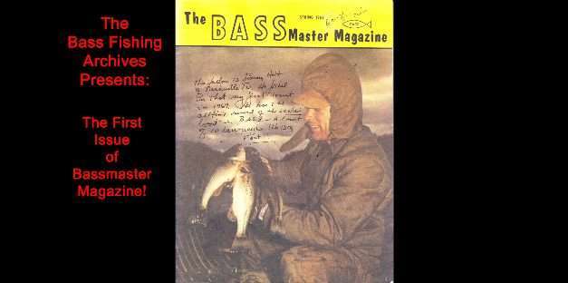 The First Issue of Bassmaster Magazine