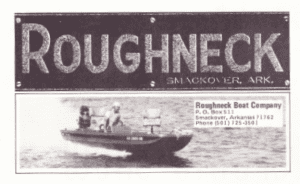 Roughneck Bass Boat ad 1975.