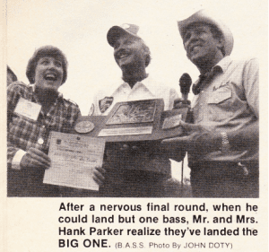 Hank Parker utilized flipping to win his first Classic, the 1979 version held on Lake Texoma. Photo Bassmaster Magazine.