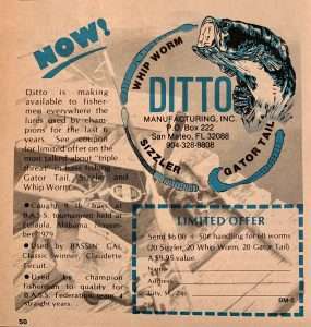 Ditto Manufacturing ad 1980.
