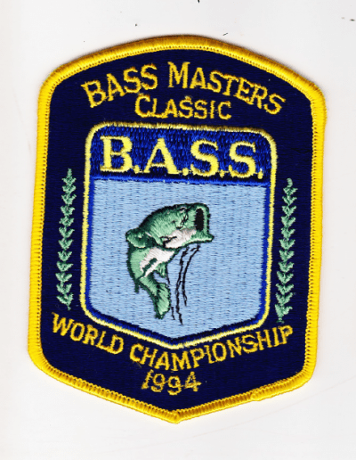 1994 Bass Masters Classic patch. Photo Terry Battisti.