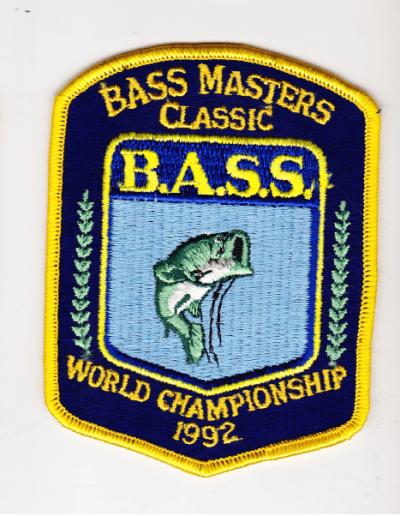 1992 Bass Masters Classic patch. Photo Terry Battisti.