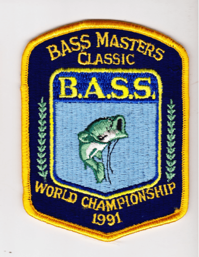 1991 Bass Masters Classic patch. Photo Terry Battisti.