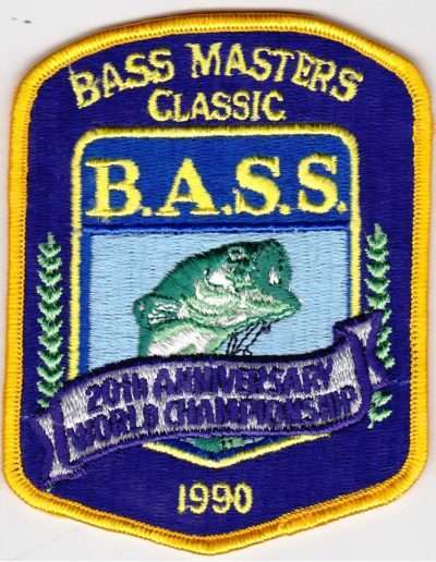 1990 Bass Masters Classic patch. Photo Terry Battisti.