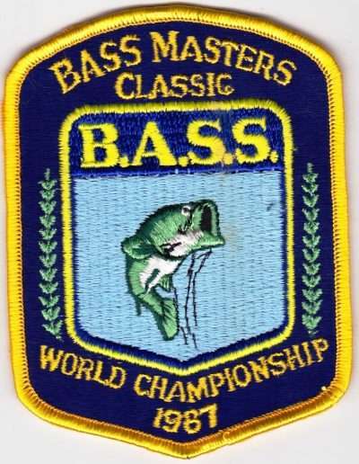 1987 Bass Masters Classic patch. Photo Terry Battisti.