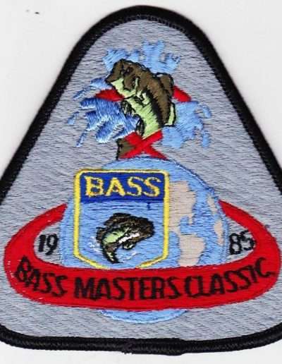 1985 Bass Masters Classic patch. Photo Terry Battisti.