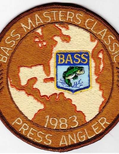 1983 Bass Masters Classic patch. Photo Terry Battisti.