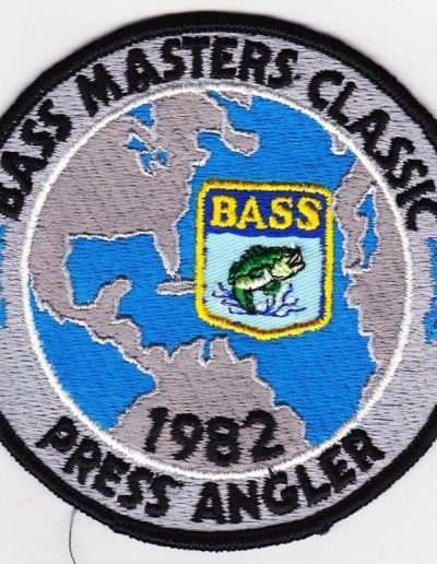 1982 Bass Masters Classic patch. Photo Terry Battisti.