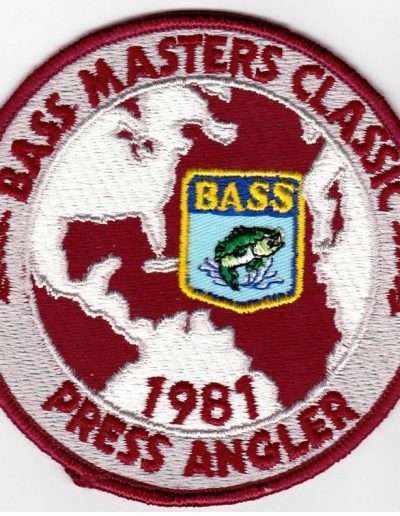 1981 Bass Masters Classic patch. Photo Terry Battisti.