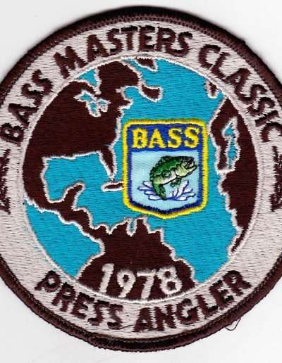 1978 Bass Masters Classic patch. Photo Terry Battisti.