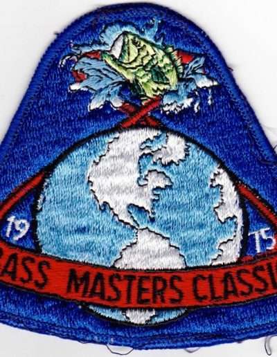 1975 Bass Masters Classic patch. Photo Terry Battisti.