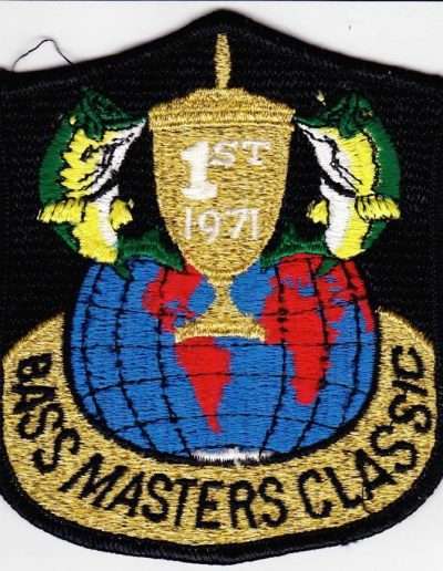 1971 Bass Masters Classic Patch. Does anyone know how this patch came to be? Photo Terry Battisti.