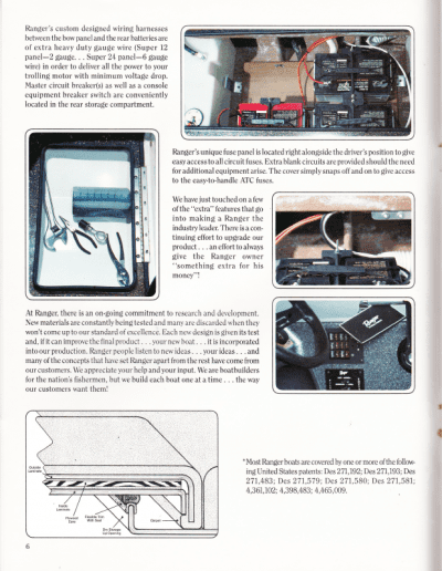 1988 Ranger Boats Catalog Page 6