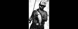Nice walleye fell for Ken Cook's shad-colored crankbait at Tom Steed Reservoir. by Covey Bean, The Daily Oklahoman, Oct 1982, no photo credit. Original Article Title: Cook Living Angler's Dream.