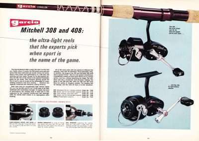 Mitchell 308 and 408 from the 1973 Garcia Fishing Annual.