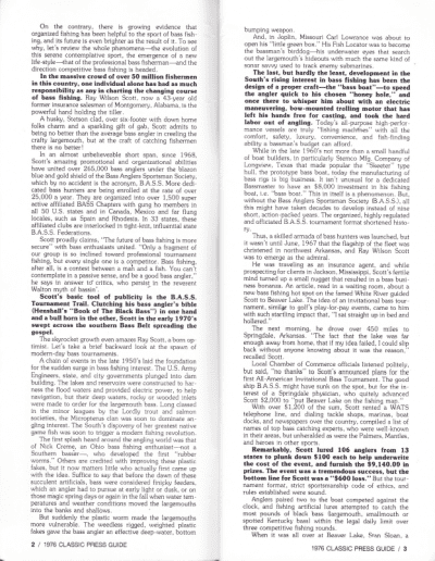 1976 Bass Masters Classic Press Guide Page 2 & 3