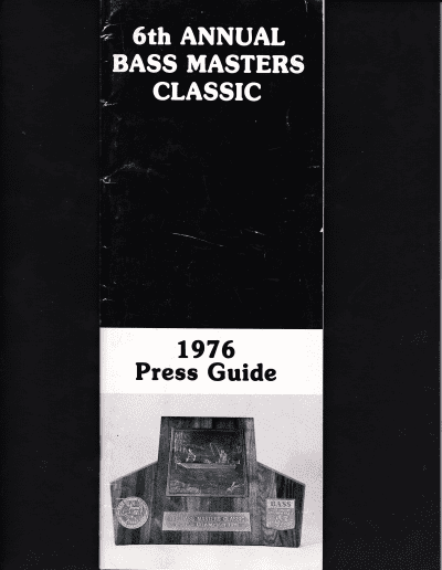 1976 Bass Masters Classic Press Guide Front Cover