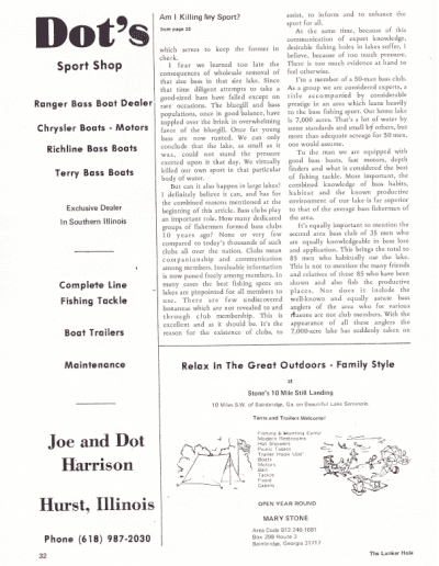 The Lunker Hole Nov-Dec 1970 Page 32
