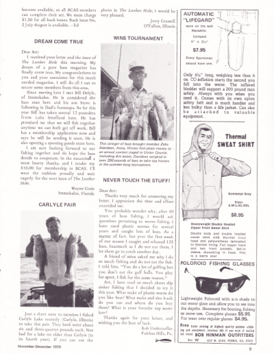 The Lunker Hole Nov-Dec 1970 Page 9
