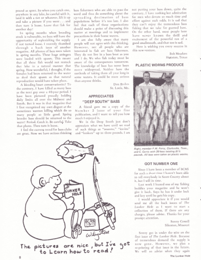 The Lunker Hole Nov-Dec 1970 Page 8