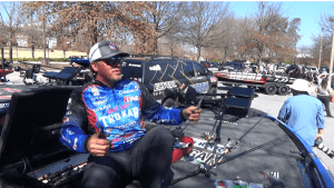 Scott Martin at the 52nd Bassmasters Classic on Lake Hartwell. Photo Terry Battisti.