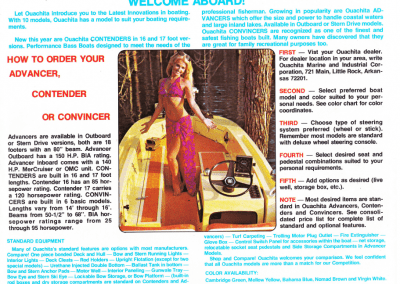 1974 Ouachita Boat Catalog Page 1