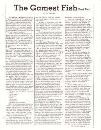 Smallmouth Magazine Vol 1 Issue 2 Feb 1985 page 3