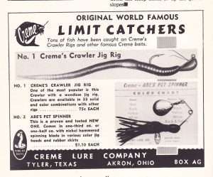 1961 Creme ad featuring what could be an OEMd H&H spinner from the day.
