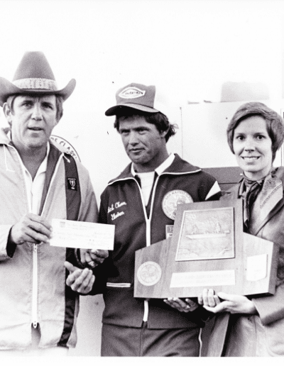1976 Bass Masters Classic Lake Guntersville. Rick Clunn wins his first Classic at Guntersville. Photo Stan Fagerstrom.