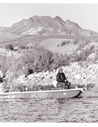 1971 Bass Masters Classic Bobby Meador Lake Mead NV. Photo Stan Fagerstrom.