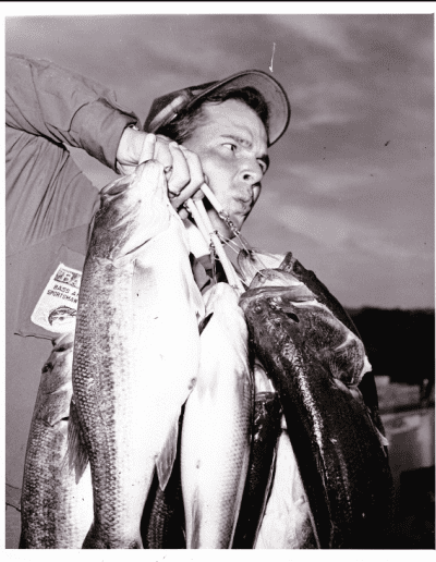 1971 Bass Masters Classic BASS File Pic Bobby Murray. Photo Stan Fagerstrom.